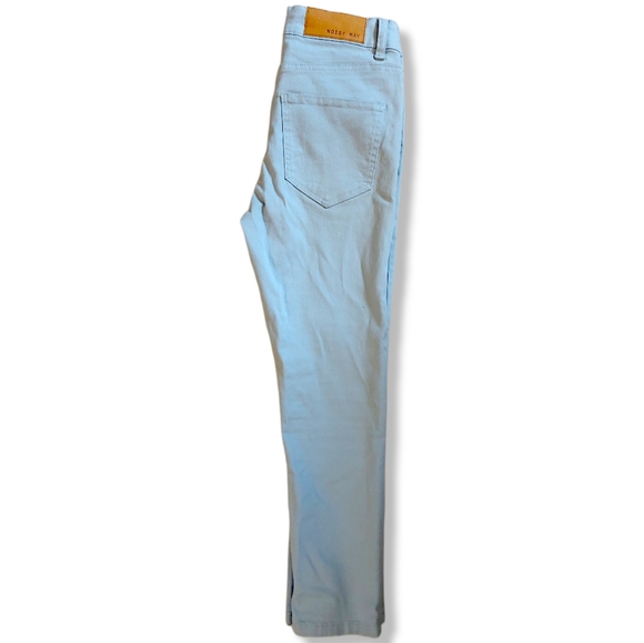 NWT Noisy May baby blue denim cropped ankle pants - Picture 2 of 4